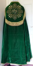 Green Antique Roman High Mass Set of Vestments 8446